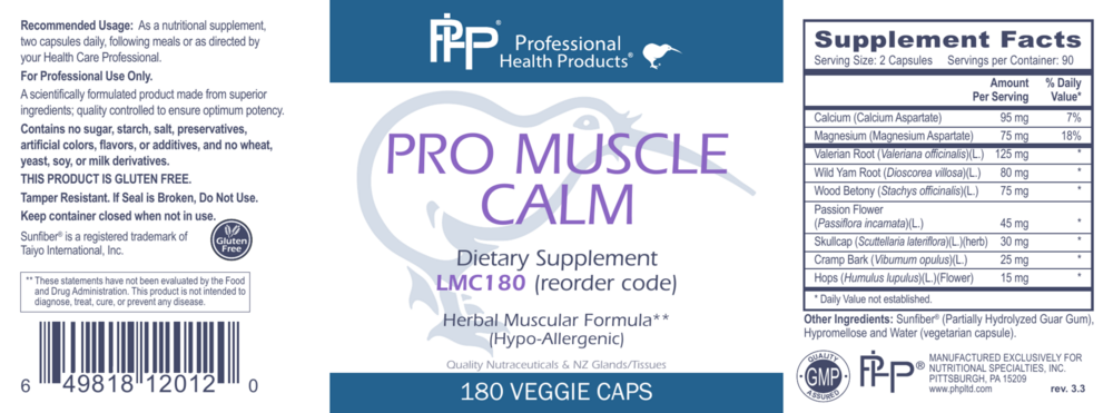 Product image for Pro Muscle Calm.