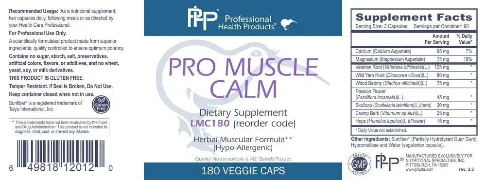 Product image for Pro Muscle Calm.