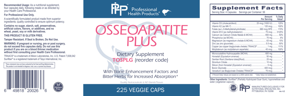 Product image for OSSEOAPATITE PLUS.