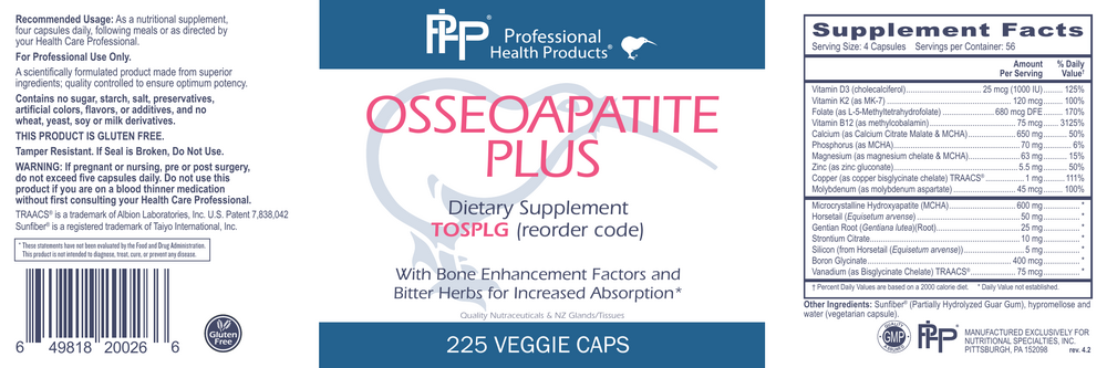 Product image for OSSEOAPATITE PLUS.