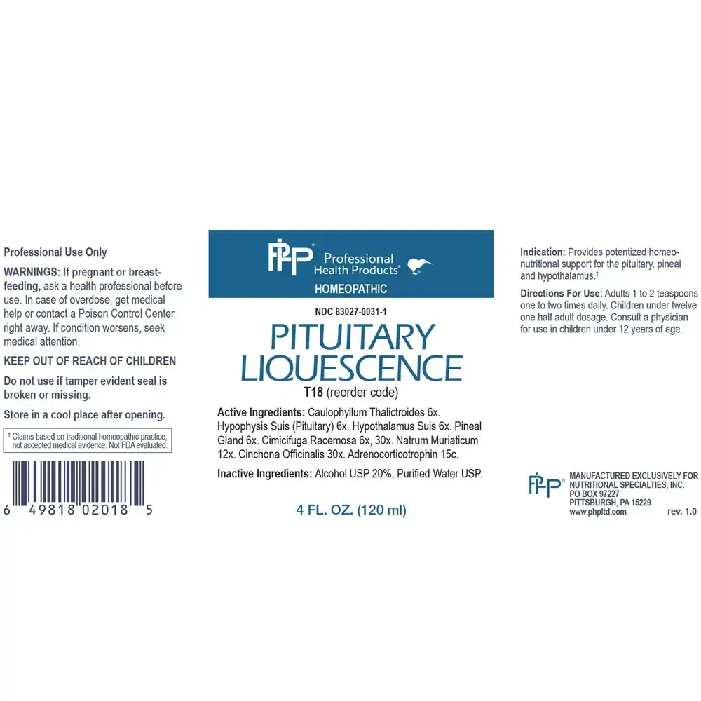 Product image for Pituitary Liquescence.