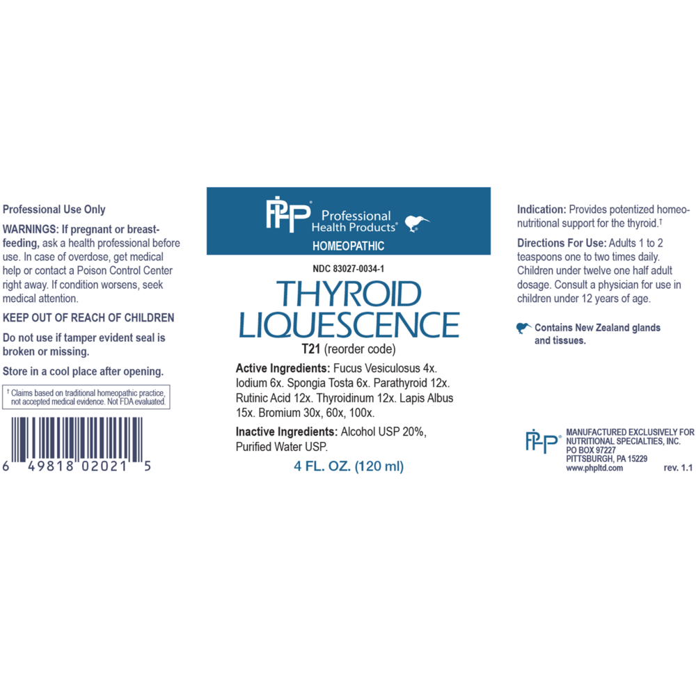 Product image for Thyroid Liquescence.