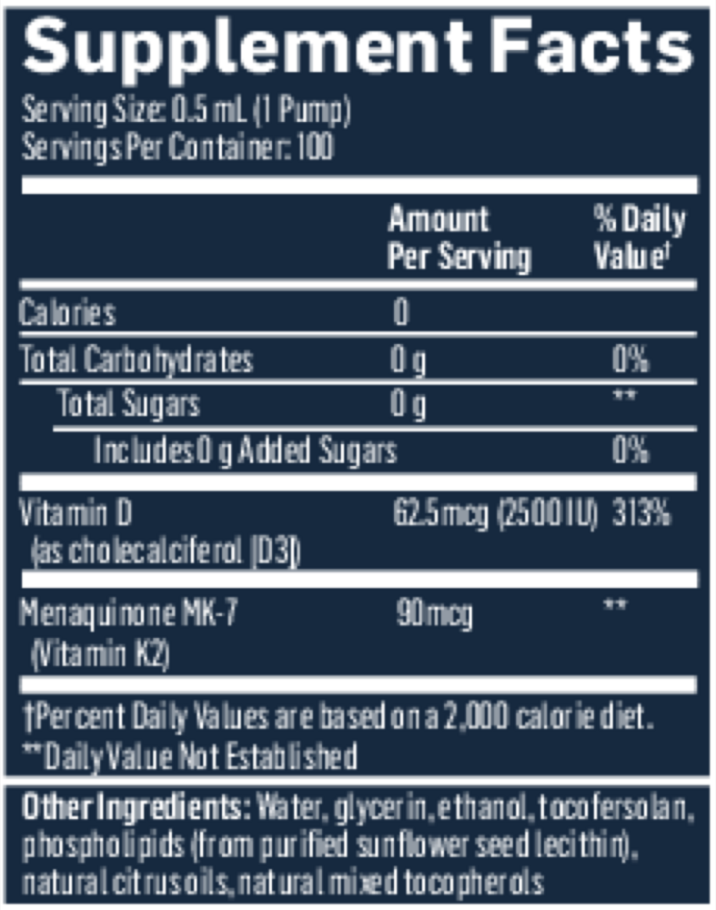Product image for Nanoemulsified D3K2.