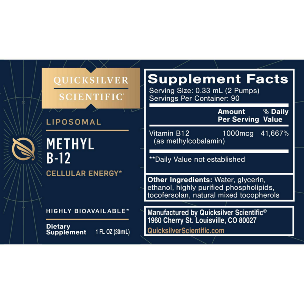 Product image for Liposomal Methyl B-12.