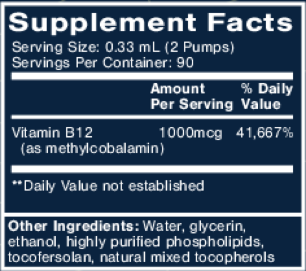 Product image for Liposomal Methyl B-12.