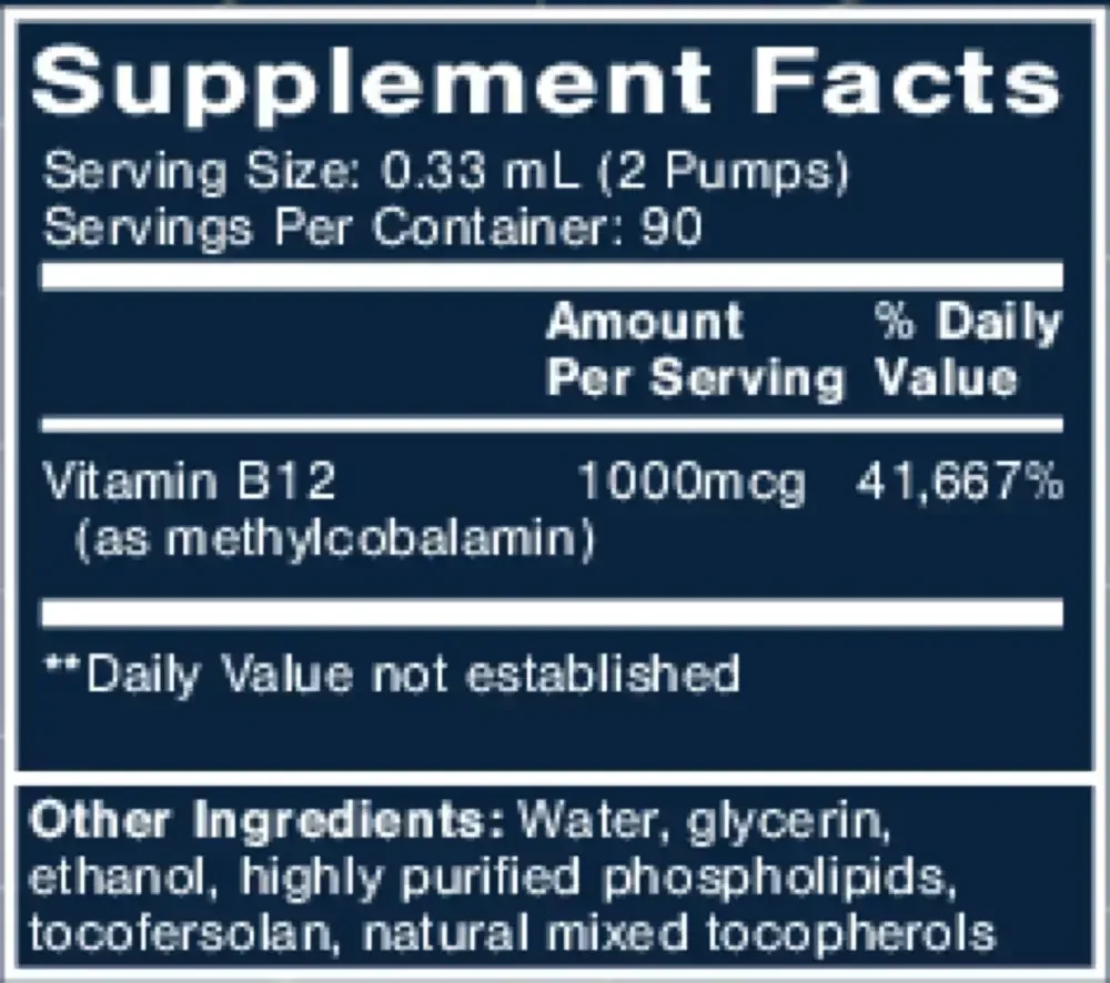 Product image for Liposomal Methyl B-12.