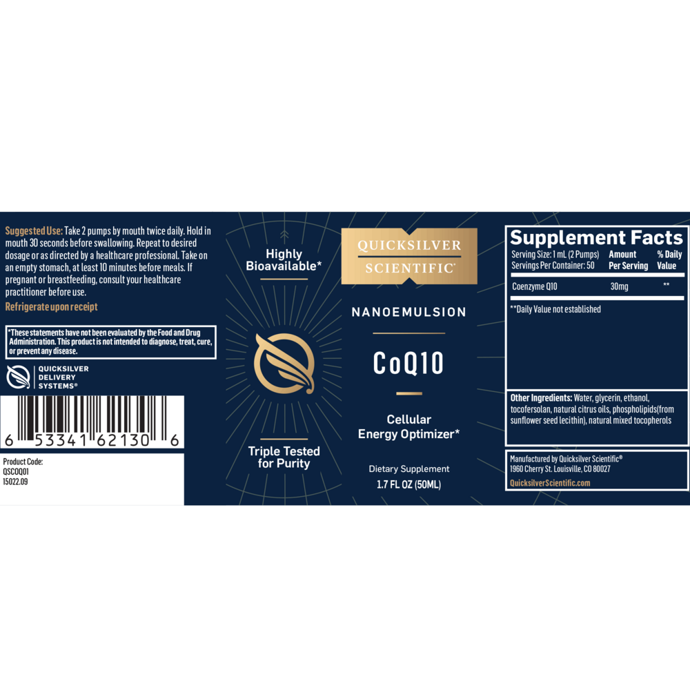 Product image for Nanoemulsified CoQ10.