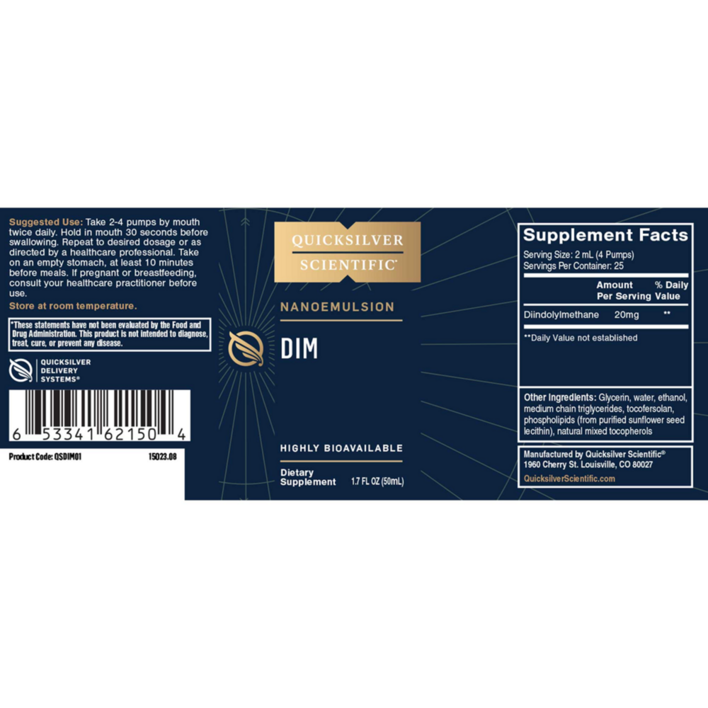 Product image for Nanoemulsified DIM.