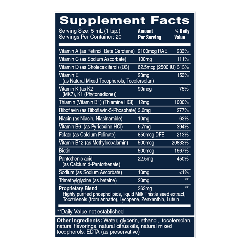 Product image for Ultra Vitamin (Liquid Multivitamin - Unflavored).