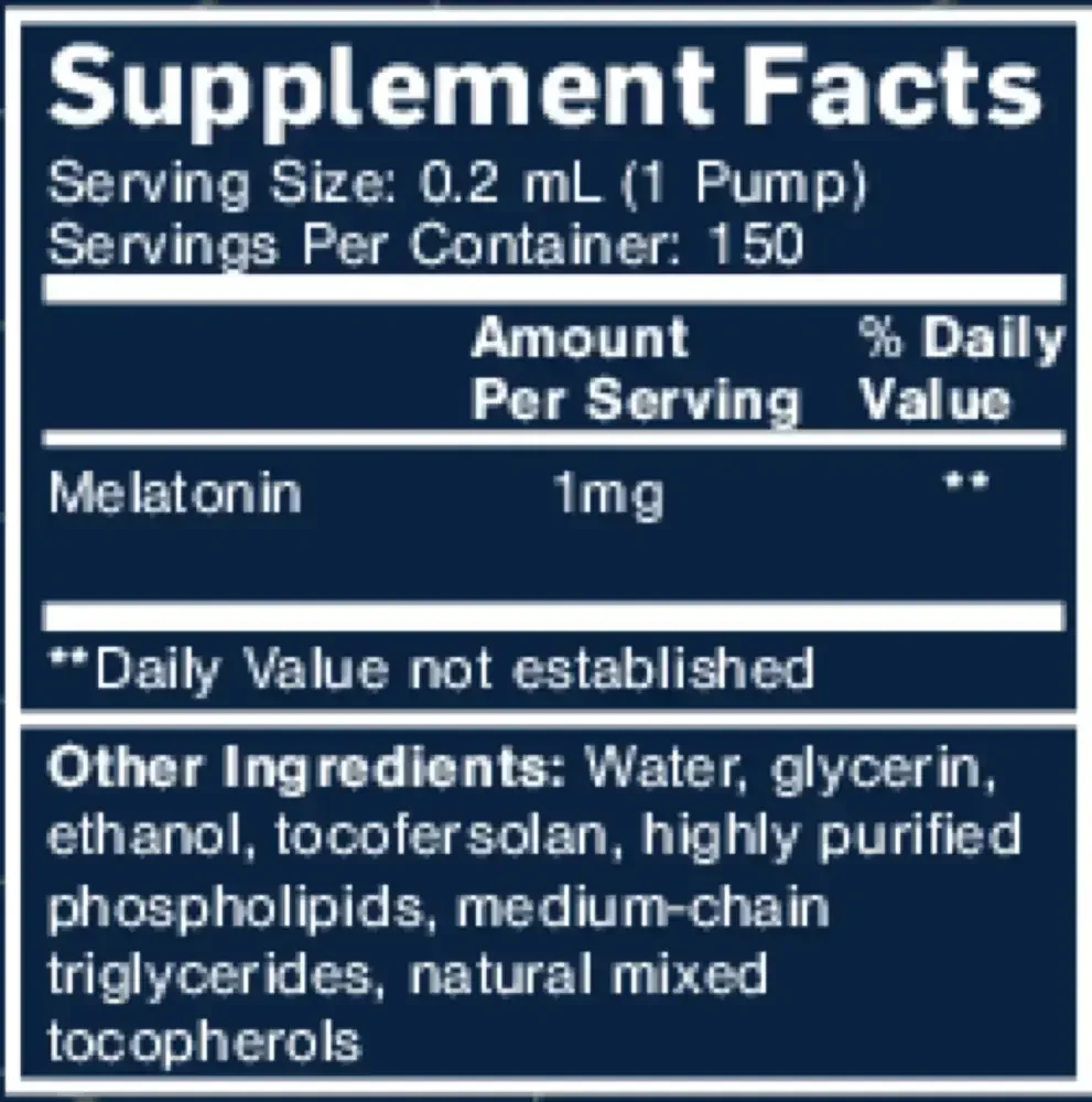 Product image for Melatonin 1mg.