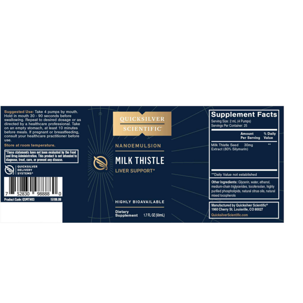 Product image for Nanoemulsified Milk Thistle.
