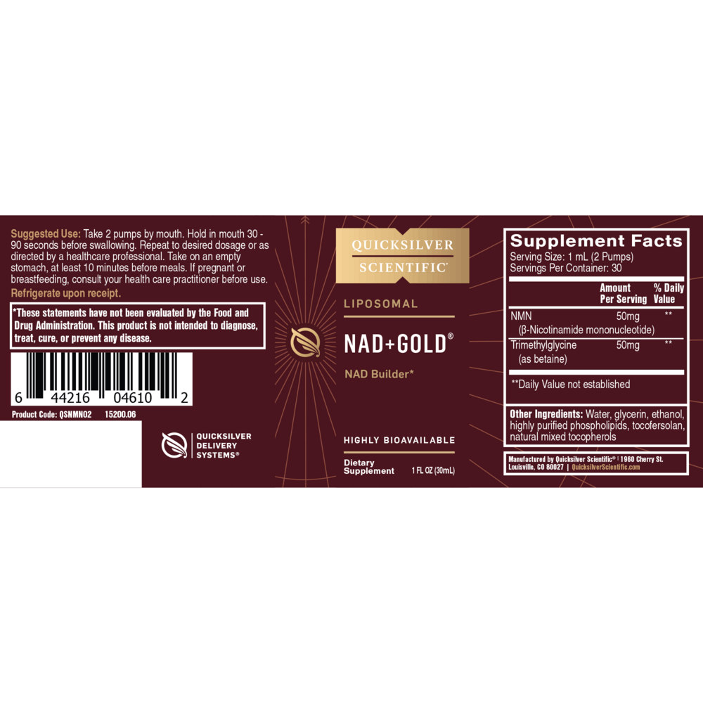Product image for NAD+Gold.