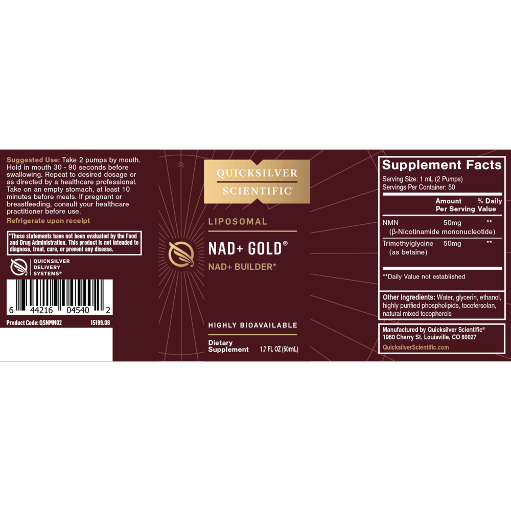Product image for NAD+Gold.