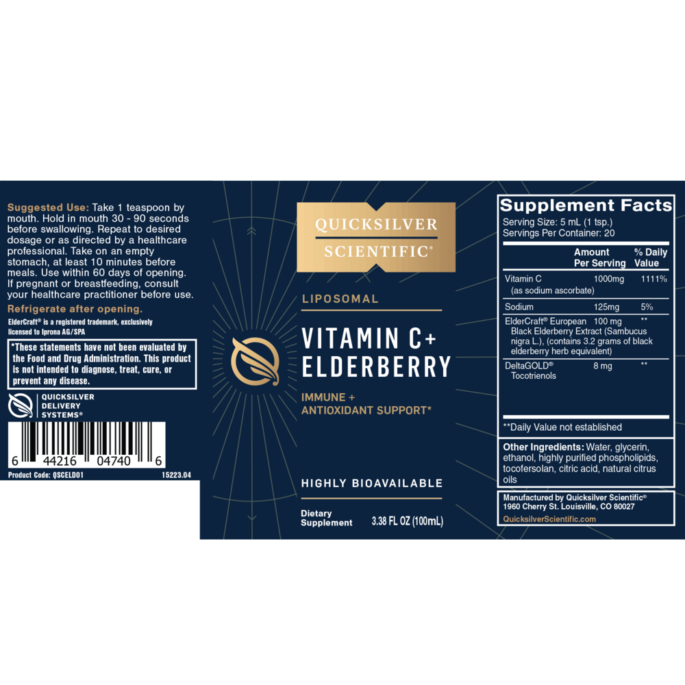 Product image for Vitamin C with Elderberry.