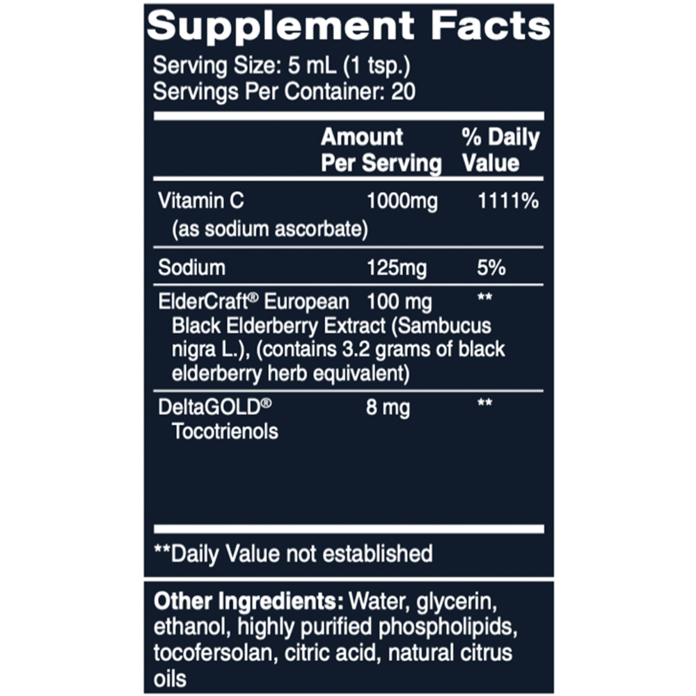 Product image for Vitamin C with Elderberry.