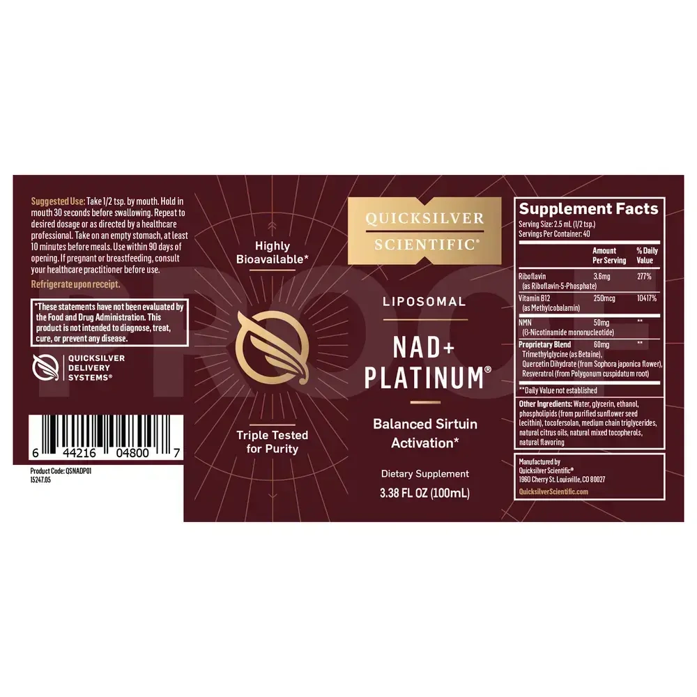 Product image for NAD+ Platinum.