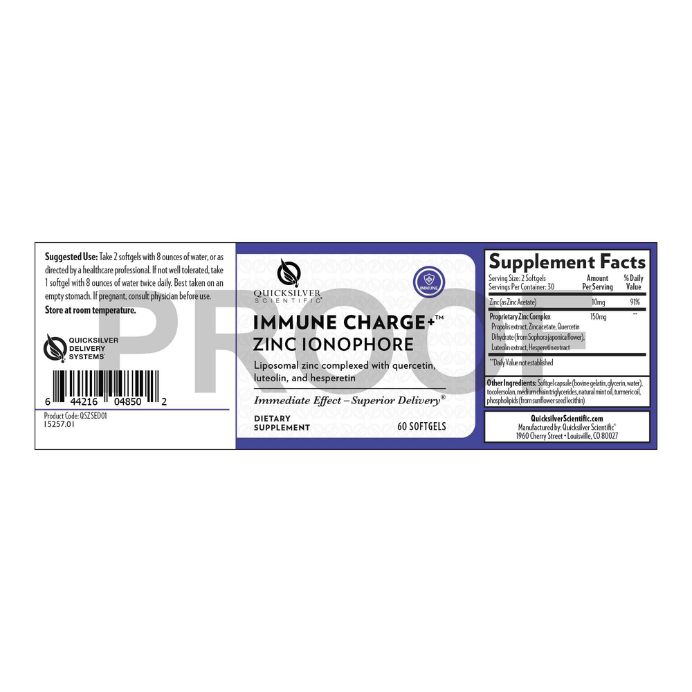 Product image for Immune Charge + Zinc Ionophore.