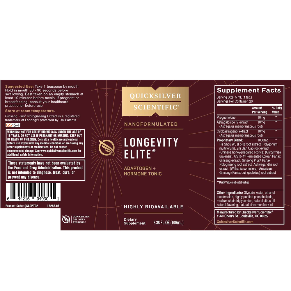 Product image for Longevity Elite®.