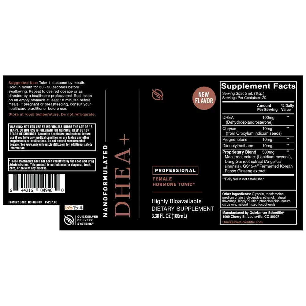 Product image for Nanoformulated DHEA+ Female Hormone Tonic.
