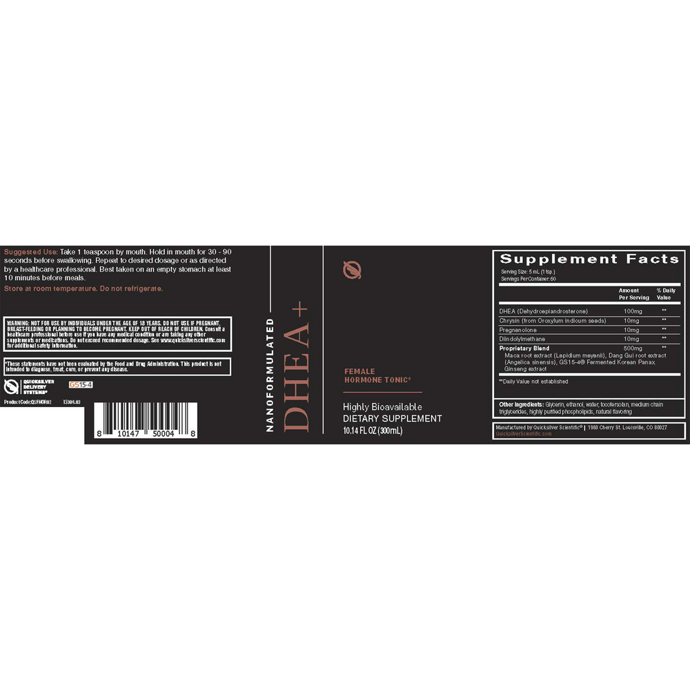 Product image for Nanoformulated DHEA+ Female Hormone Tonic.