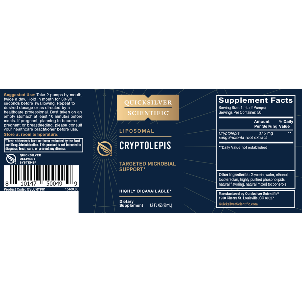 Product image for Liposomal Cryptolepis.
