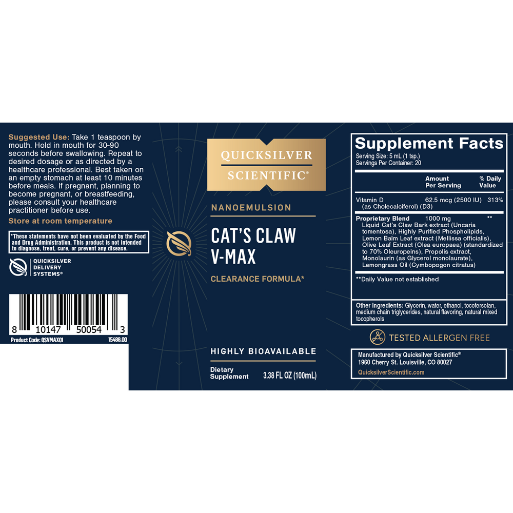 Product image for Cat&#39;s Claw V-Max.