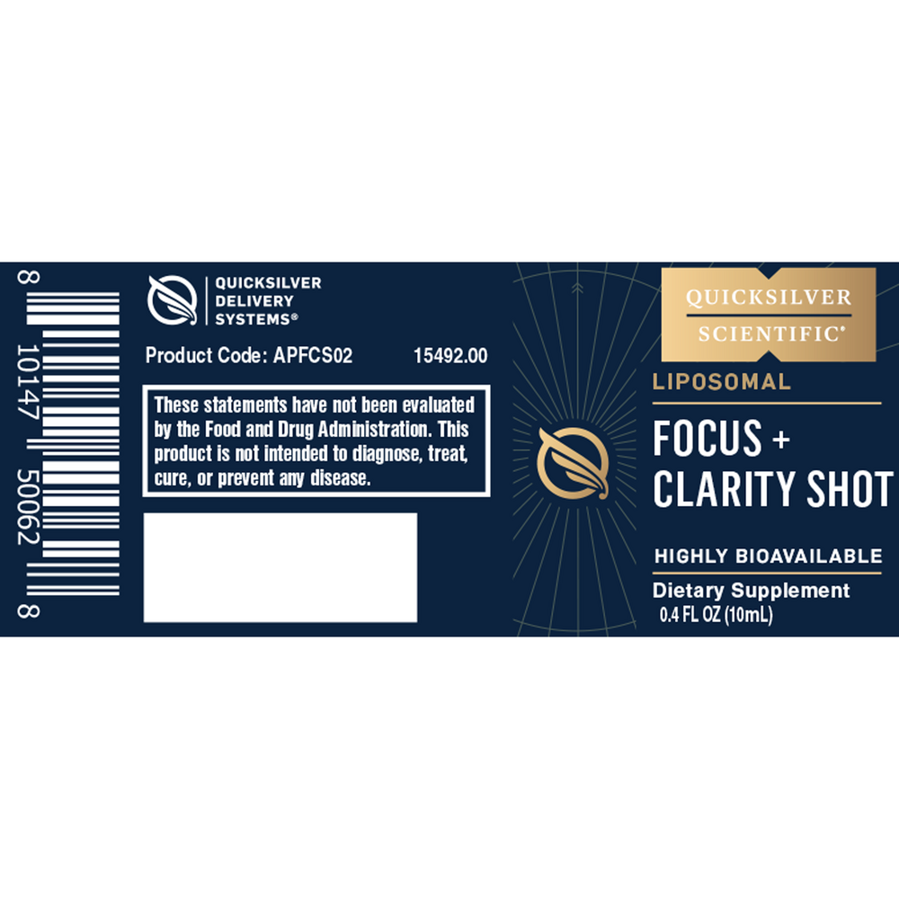 Product image for Focus + Clarity Shot.