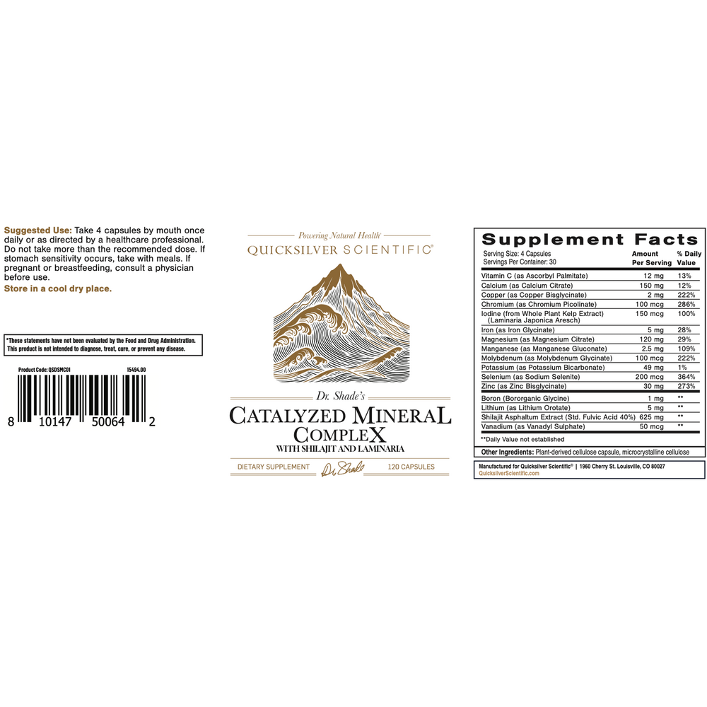 Product image for Dr. Shade's Catalyzed Mineral Complex with Shilajit and Laminaria.