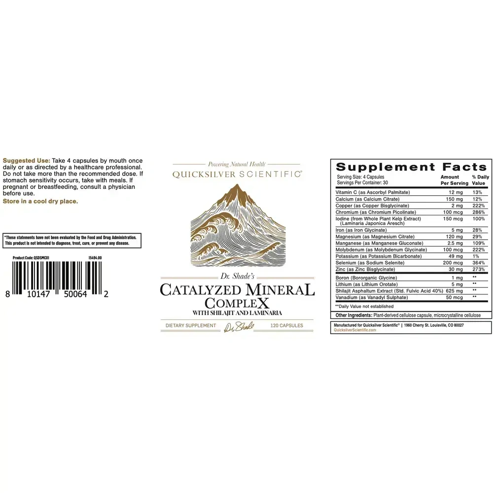 Product image for Dr. Shade's Catalyzed Mineral Complex with Shilajit and Laminaria.
