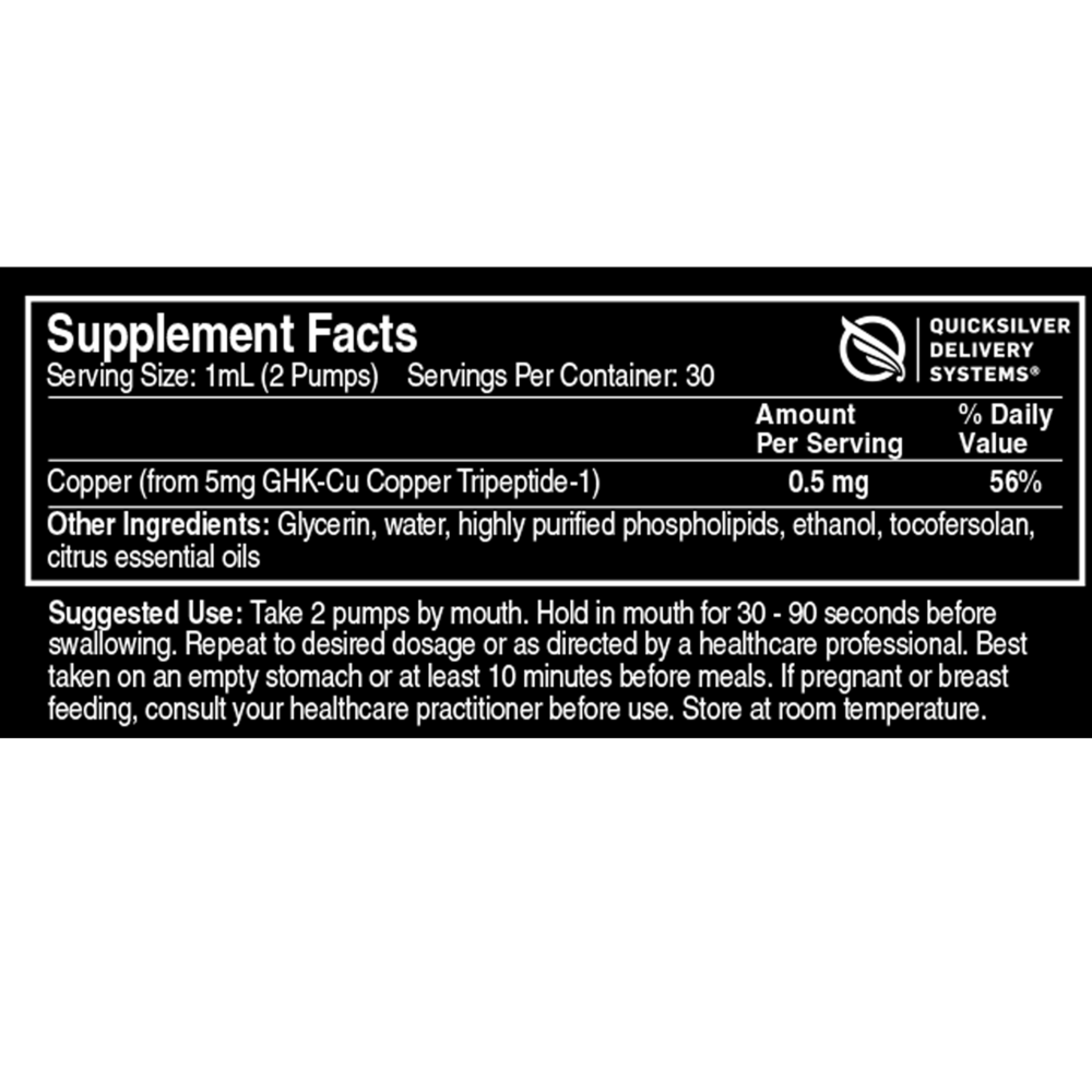 Product image for Liposomal Copper GHK.