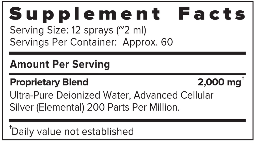 Product image for ACS 200 Silver Extra Strength.
