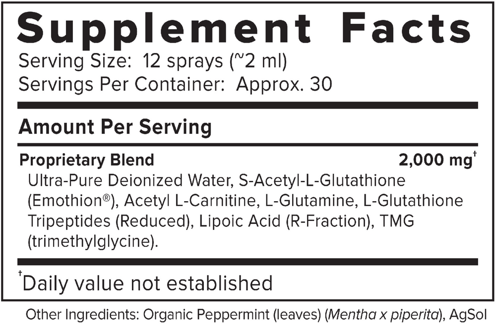 Product image for ACG Glutathione Extra Strength.