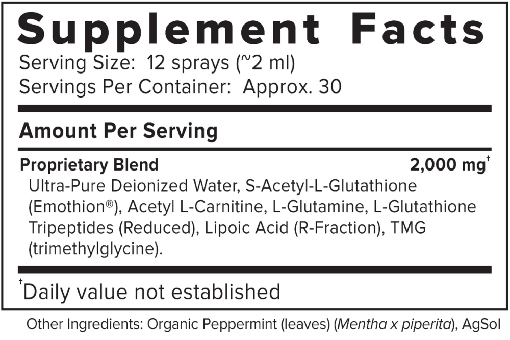 Product image for ACG Glutathione Extra Strength.