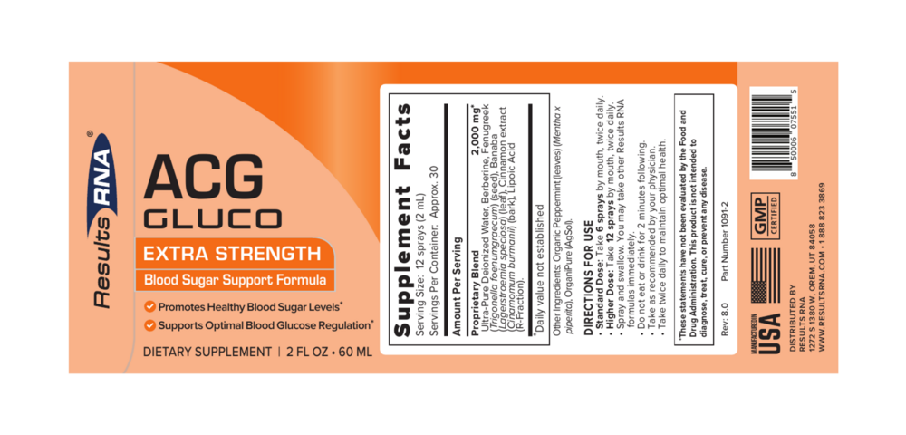 Product image for ACG Gluco Extra Strength.