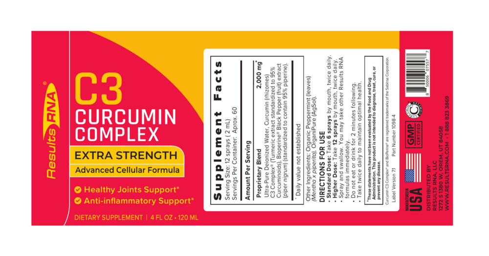 Product image for C3 Curcumin Complex Extra Strength.