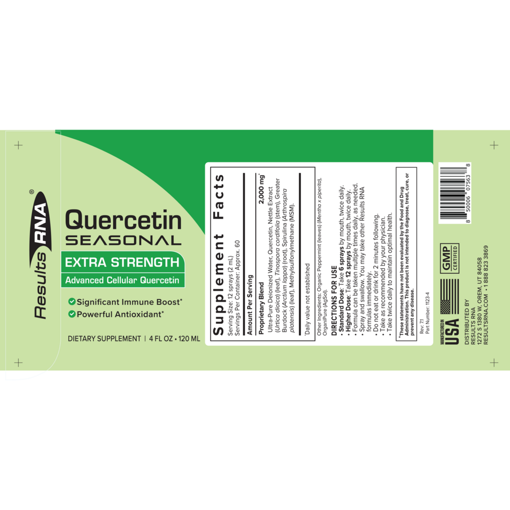 Product image for Quercetin Seasonal Extra Strength.