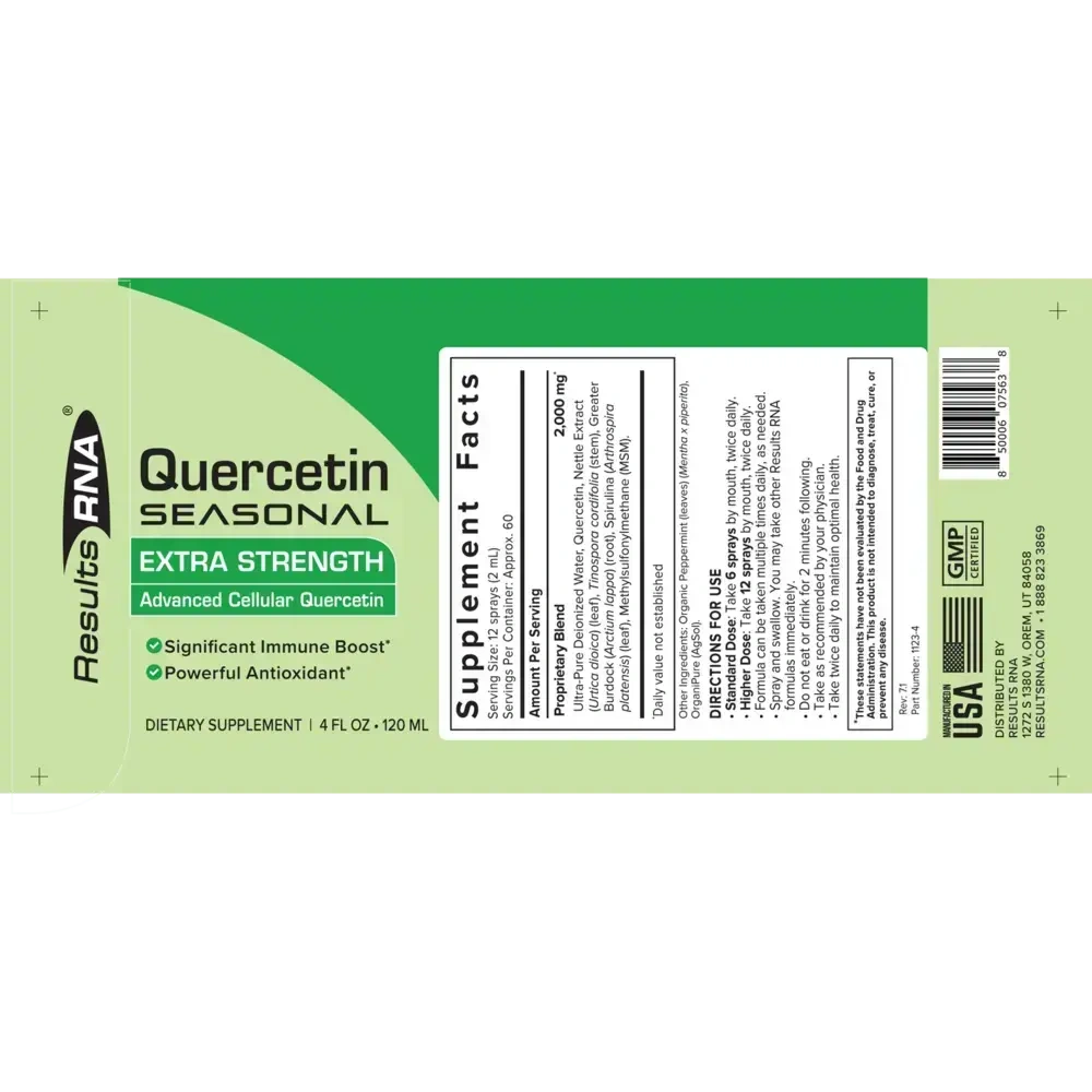 Product image for Quercetin Seasonal Extra Strength.