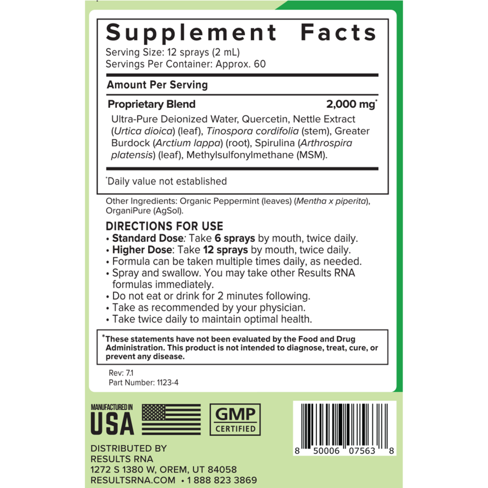 Product image for Quercetin Seasonal Extra Strength.