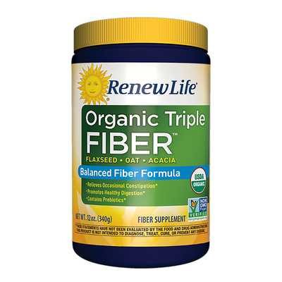 Organic Triple Fiber Powder 12 Ounces