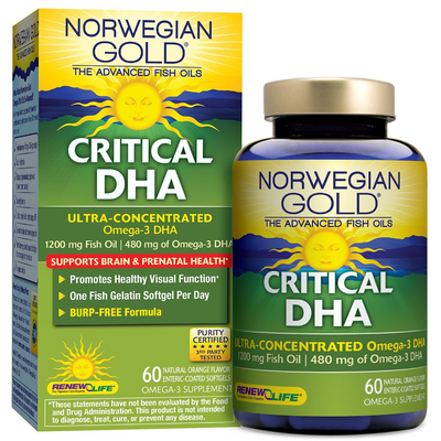 Norwegian Gold Critical DHA 60 Softgels