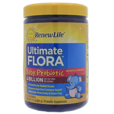 Ultimate Flora Baby Probiotic 4 Billion Powder 2.1 Ounces