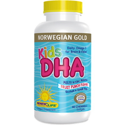 Norwegian Gold Kids DHA 60 Softgels