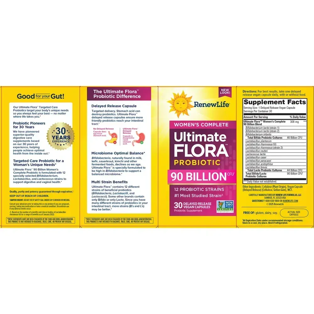 Product image for Ultimate Flora Women's Care 90 Billion.
