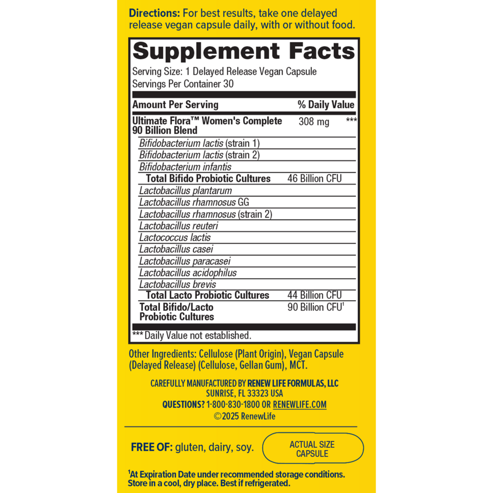 Product image for Ultimate Flora Women's Care 90 Billion.