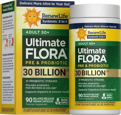 Ultimate Flora Adult 50+ 30 Billion 90 capsules Ultimate Flora Adult 50+ 30 Billion 90 capsules