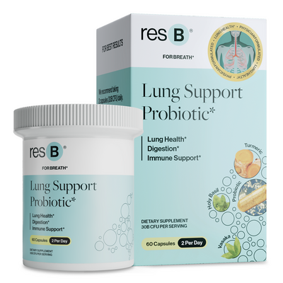PRO resB Lung Support Probiotic 2-Pack of 60 Capsules 120 capsules