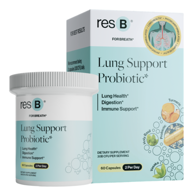 PRO resB Lung Support Probiotic 2-Pack of 60 Capsules 120 capsules