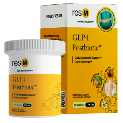 PRO resM GLP-1 Support Postbiotic 2-Pack of 30 Capsules 60 capsules