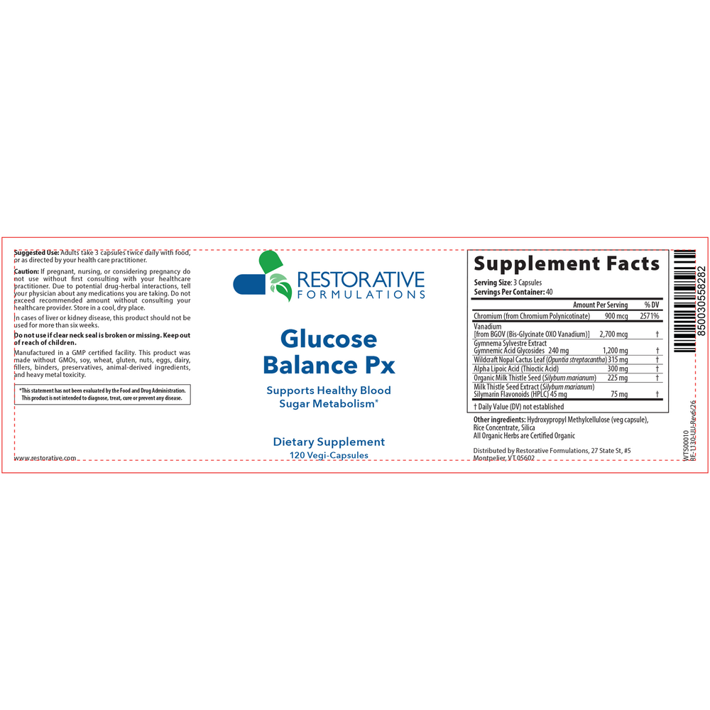 Product image for Glucose Balance Px.