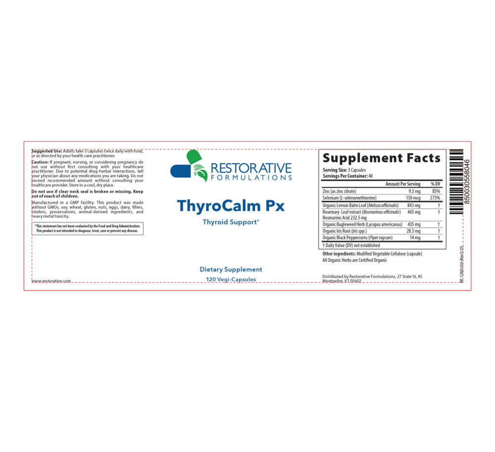Product image for ThyroCalm Px.